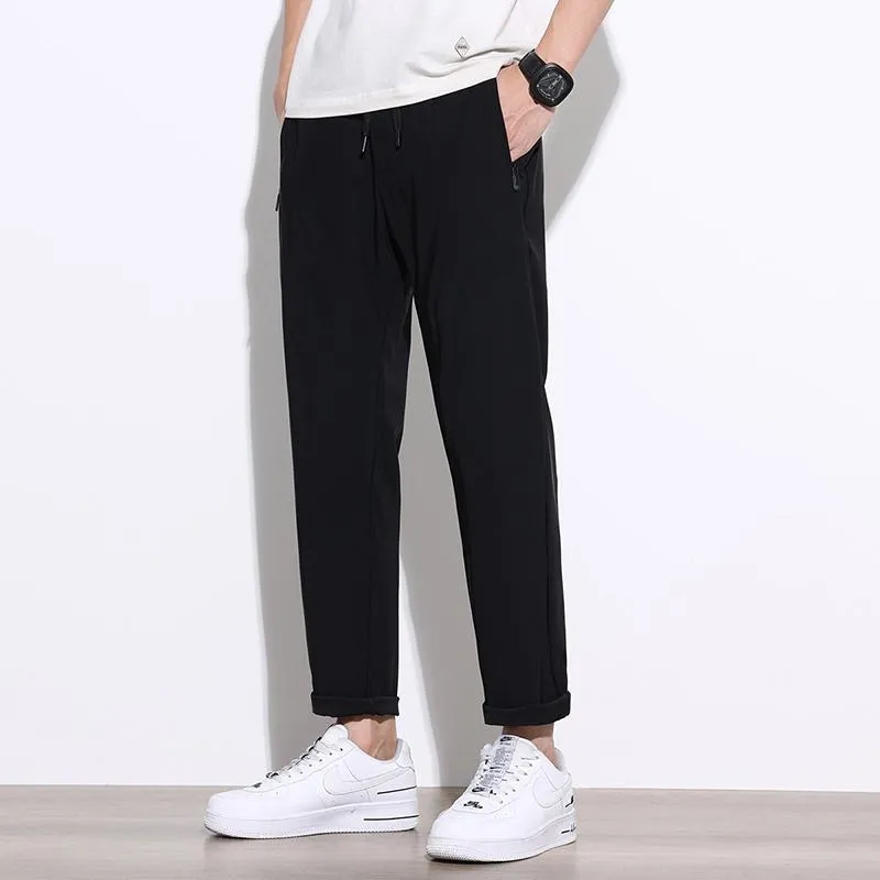 Silky Loose Fit Casual Versatile Elasticity Worn Outside Pants