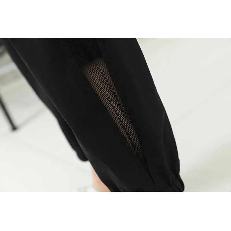 Silky Tapered High-Waisted Casual Sports Slimming Thin Pants