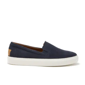 Slip-on Sneakers, navy blue suede