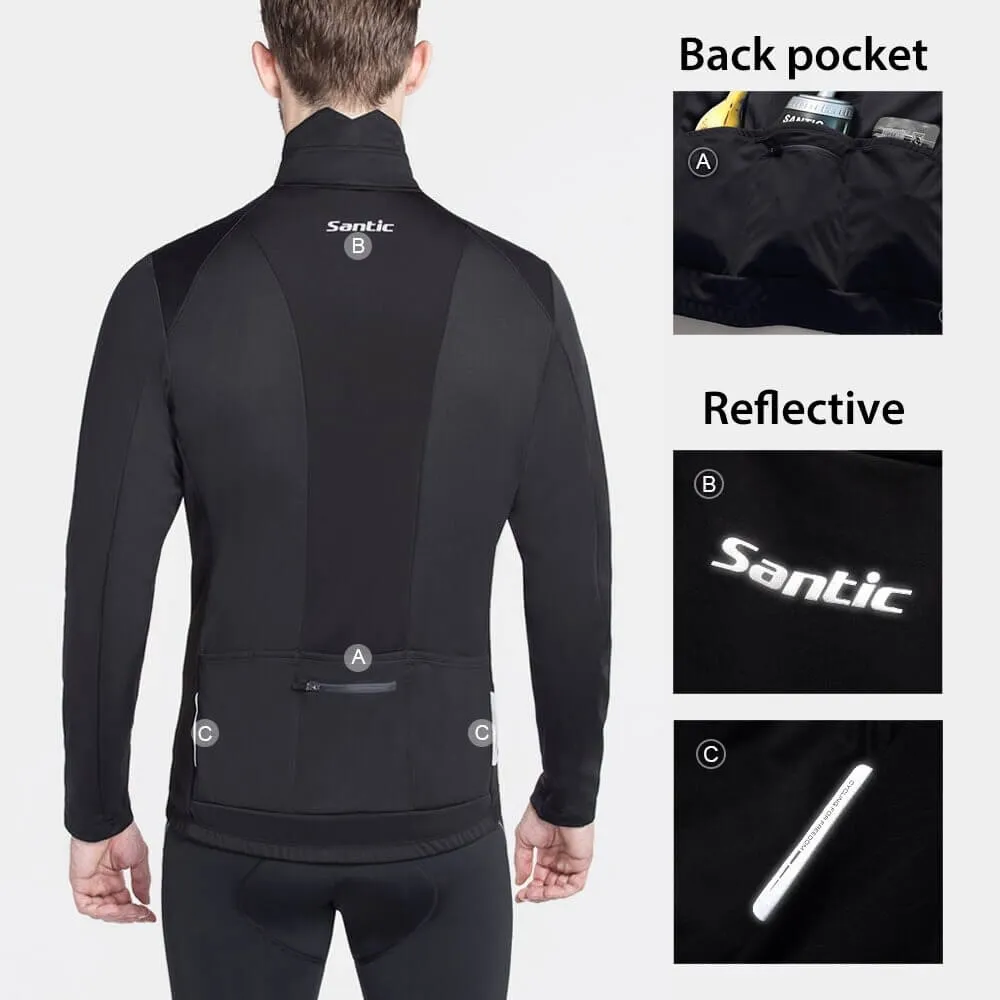 Stylish Warm Bike Jacket for Men with High Slit Pockets - SF0715