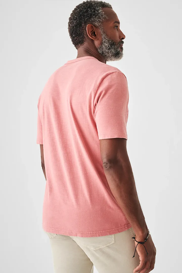 SUNWASHED POCKET TEE - FADED FLAG