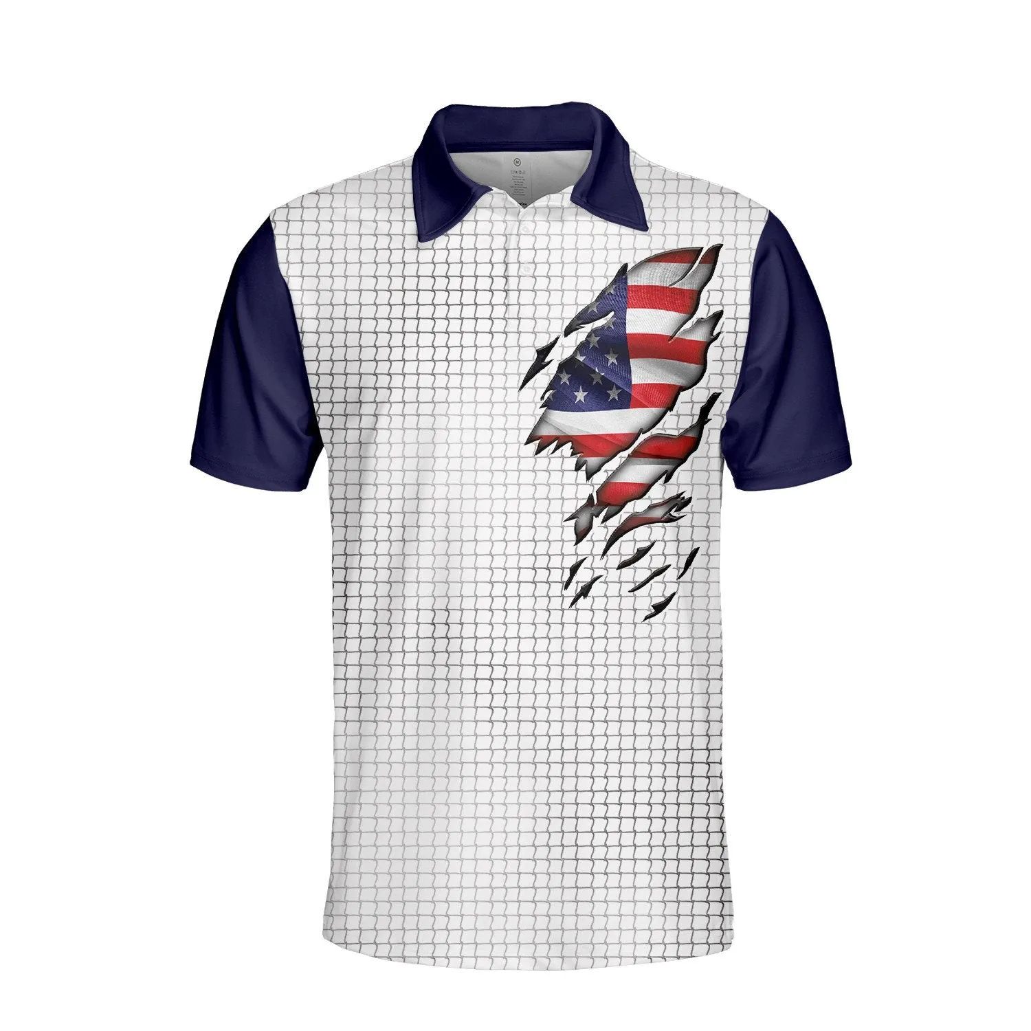 Tennis American Polo Shirt For Men, Idea Gift for Tennis Players