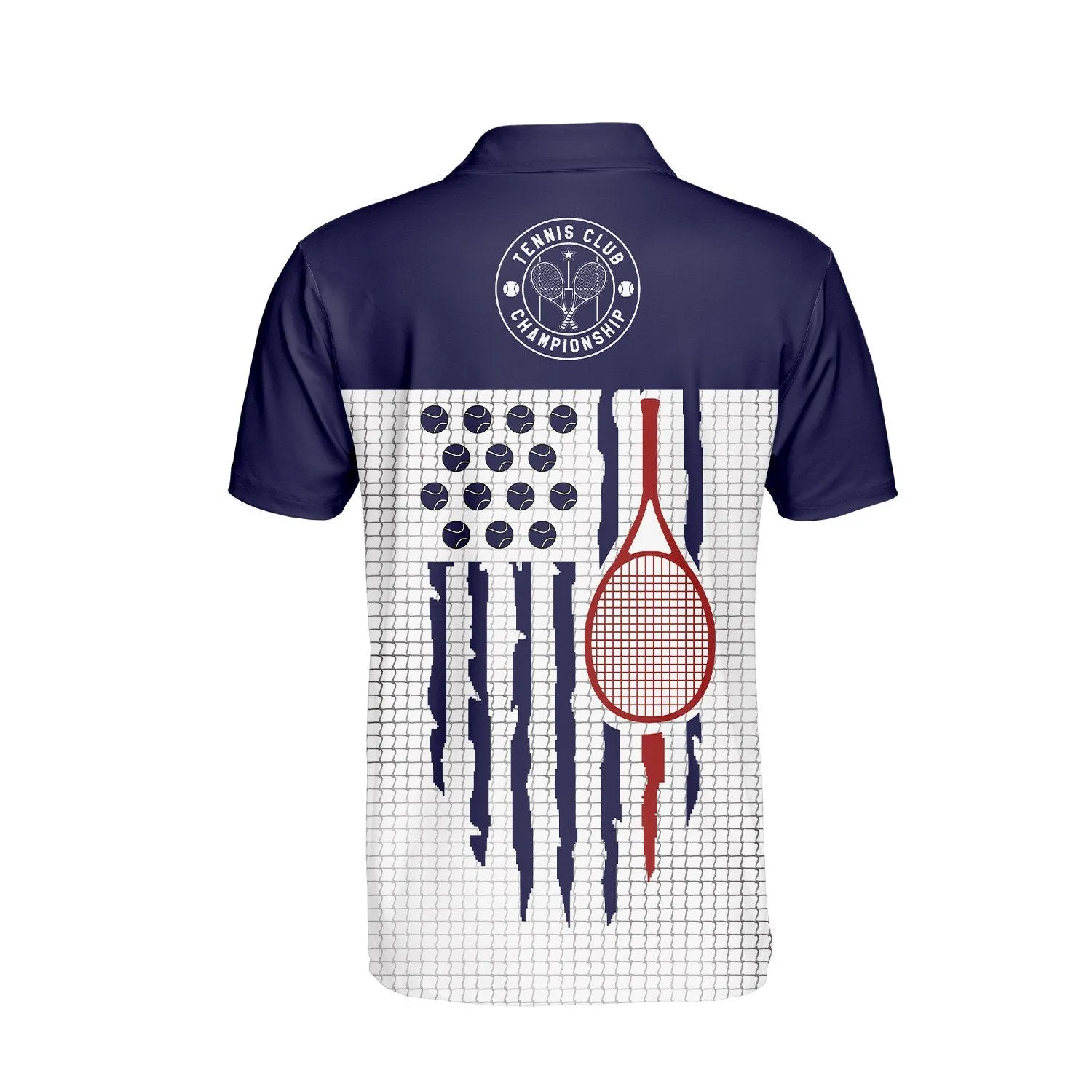 Tennis American Polo Shirt For Men, Idea Gift for Tennis Players