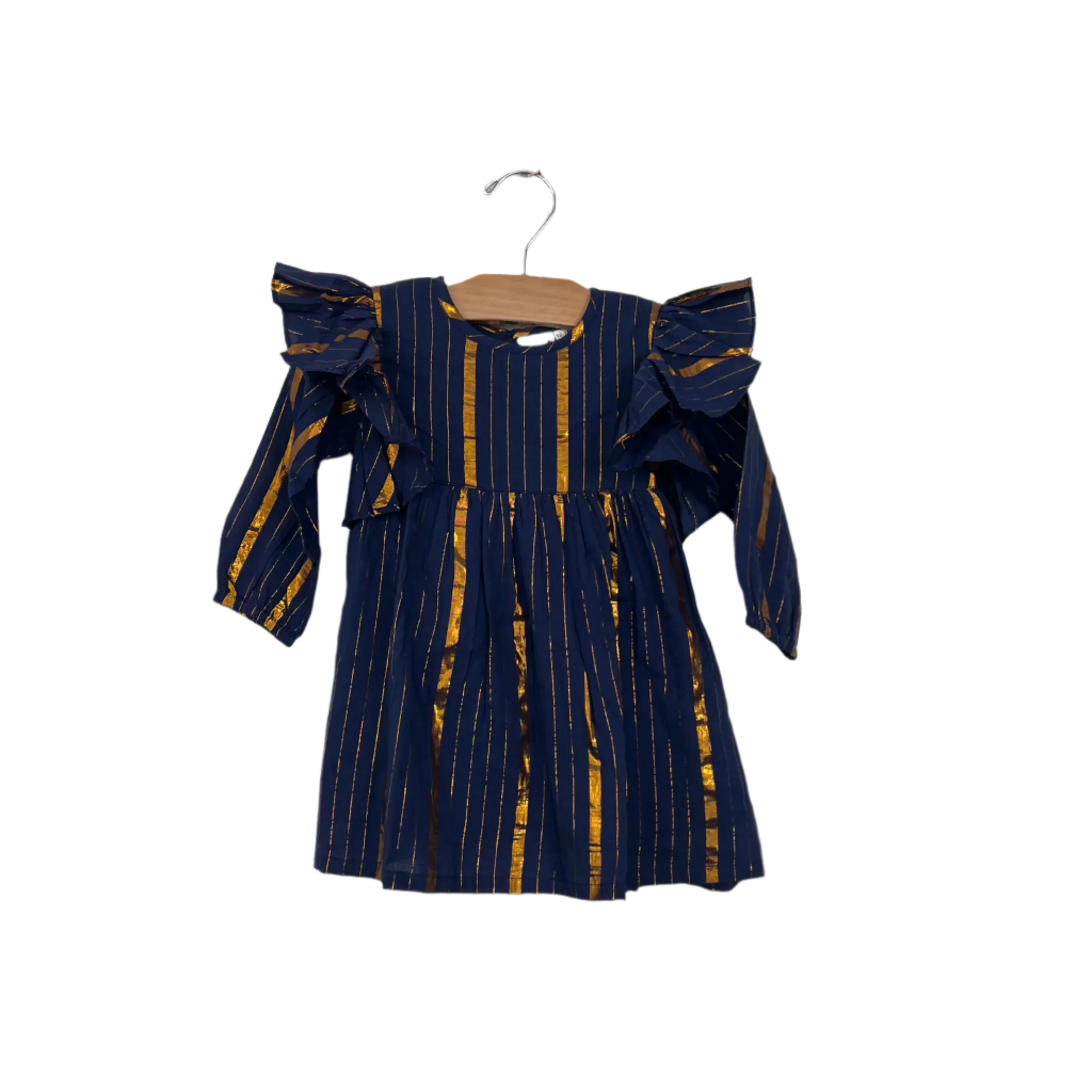 Todd Dress Navy / Gold Stripes