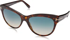 Tom Ford 430 52P Tortoise Lily Cats Eyes Sunglasses Lens Category 2 Size 56mm