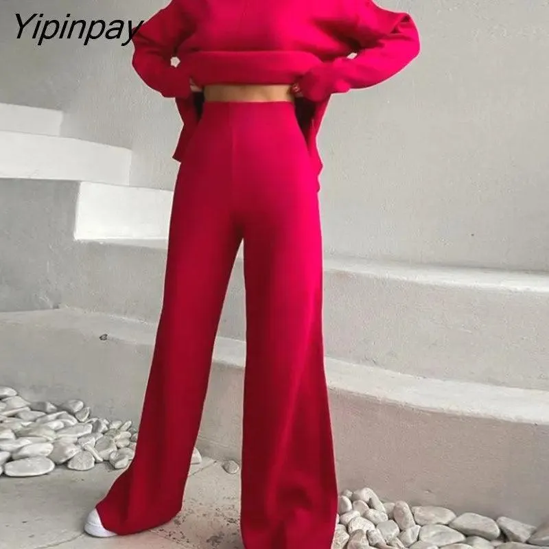 Turtleneck Sweater Tops And Pants for Women