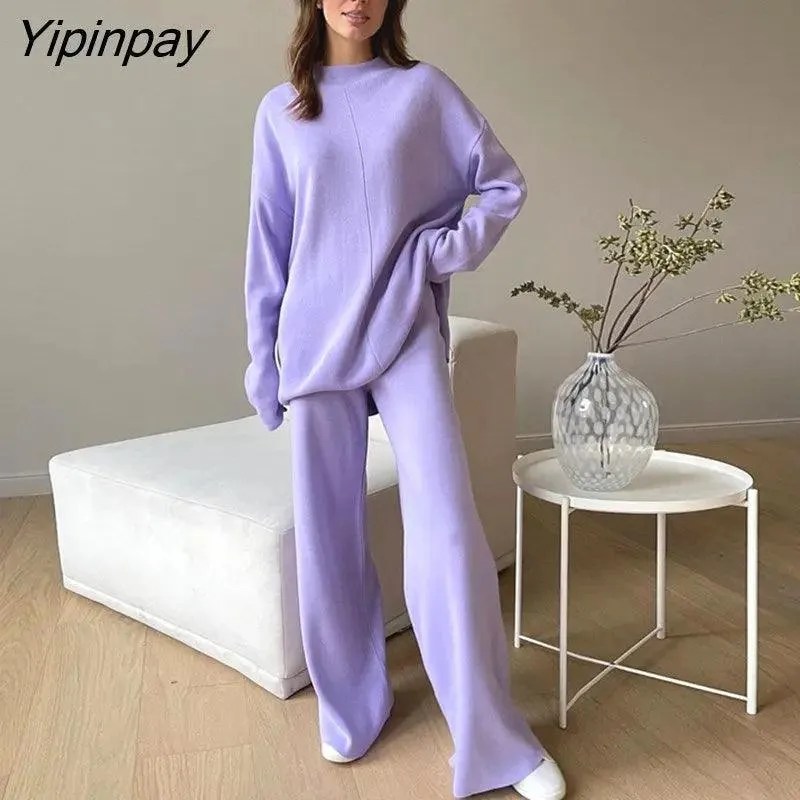 Turtleneck Sweater Tops And Pants for Women