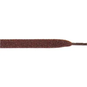 Wholesale Skateboard Flat 1/2" - Brown (12 Pair Pack) Shoelaces