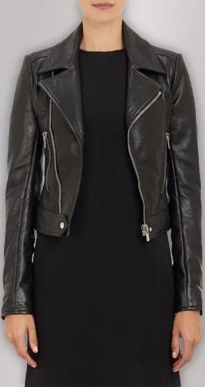 WOMEN REAL LEATHER BIKER FASHION JACKETS REAL LEATHER