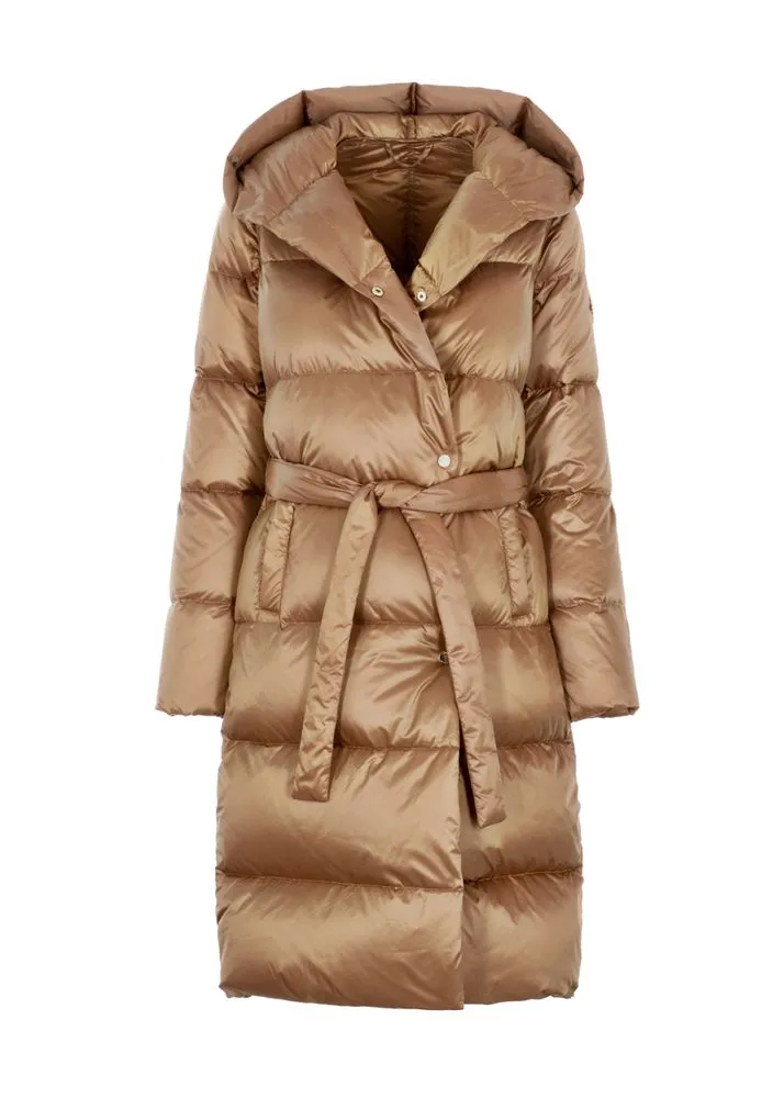 Womens Beige Down Winter Jacket