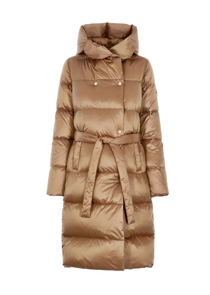 Womens Beige Down Winter Jacket