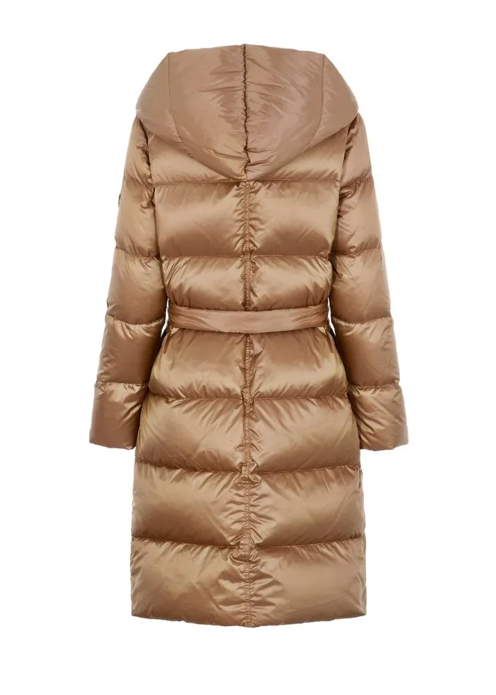 Womens Beige Down Winter Jacket