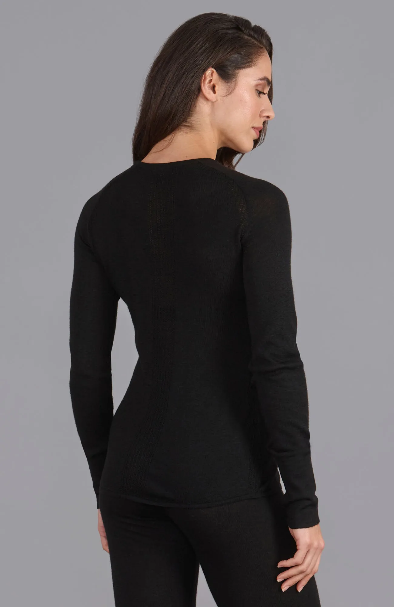 Womens Midweight Merino Activewear Training Top